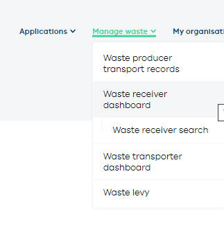 Receiver rejects waste - Step 2